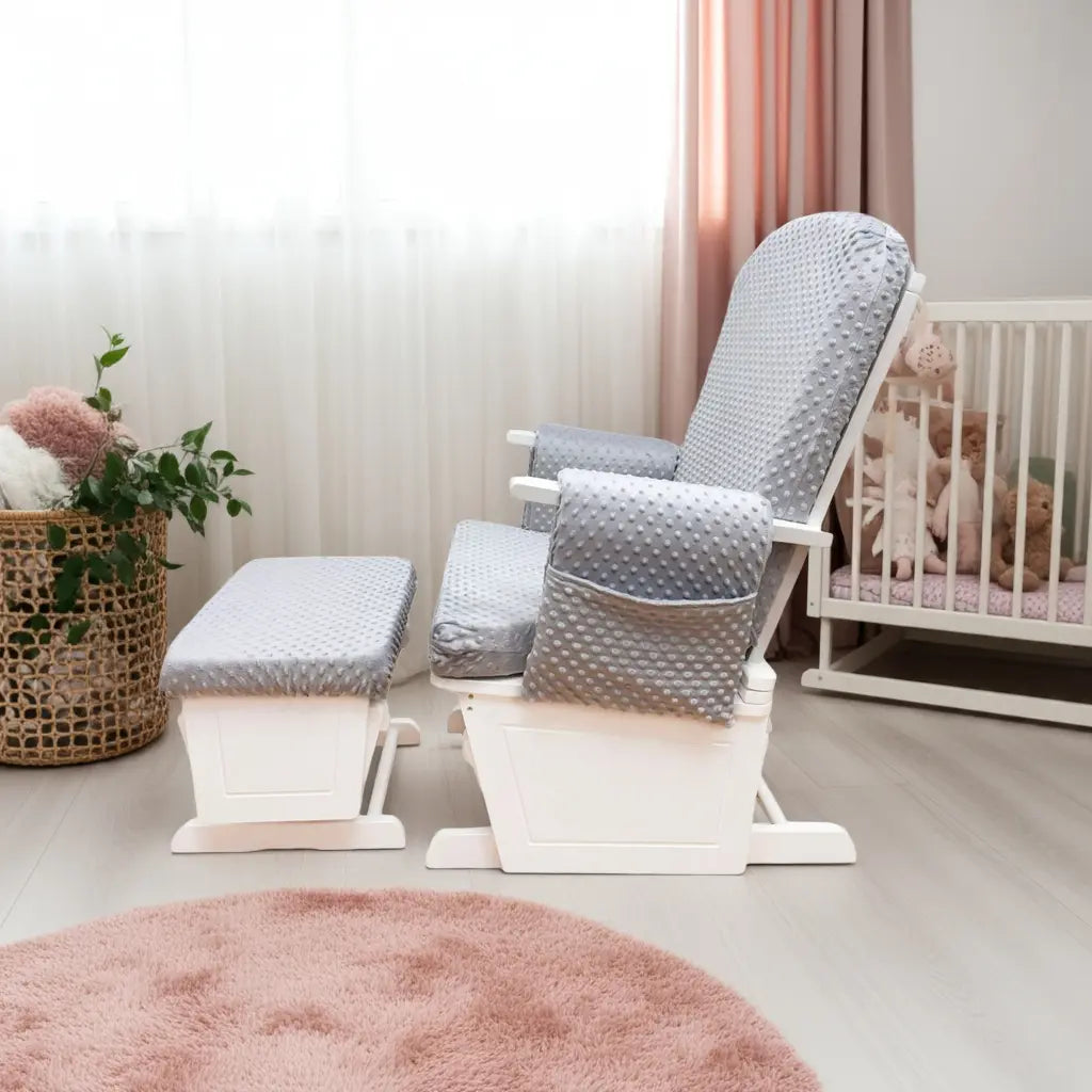 Stillstuhl Kuschelbezug ☁️ Softy mit neuen Schaumstoffen in Armlehnen für My Baby Lou Stillstuhl | Neues Modell